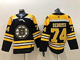 Boston Bruins 74 Jake DeBrusk Black Adidas Stitched Jersey,baseball caps,new era cap wholesale,wholesale hats